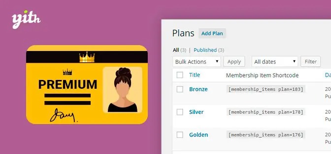 YITH WOOCOMMERCE MEMBERSHIP PREMIUM